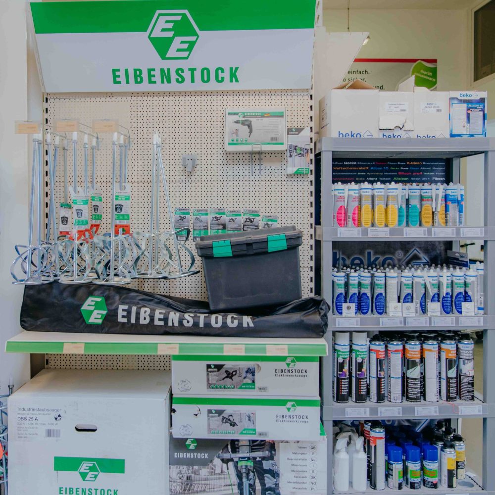 Baustoff-Fachhandel in Oberhausen: Eibstock Werkzeug,  Quirl Spachtelmasse,  - Trockenbau und Innensanierung bei Baustoffe-24 e.K., 46049 Oberhausen