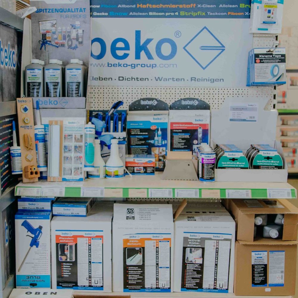 Baustoff-Fachhandel in Oberhausen: Beko Dichtung, Silikatkleber, Klebeschaum, iso-Dicht Band  - Werkzeug bei Baustoffe-24 e.K., 46049 Oberhausen
